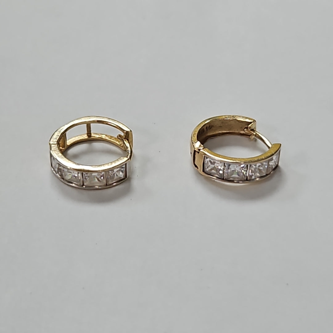 ARRACADAS PAR ORO 14 K 1,60 GRMS (SEMINUEVO)