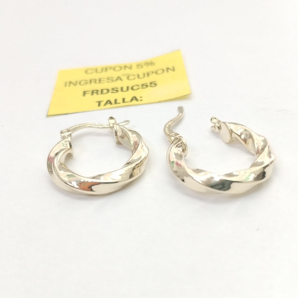 ARETES ARRACADA TORZAL 14K 1.8 GR (NUEVO)