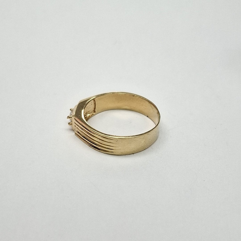 ANILLOS CON CIRCONIA 14K TALLA 10.5 3.9 GR (NUEVO)
