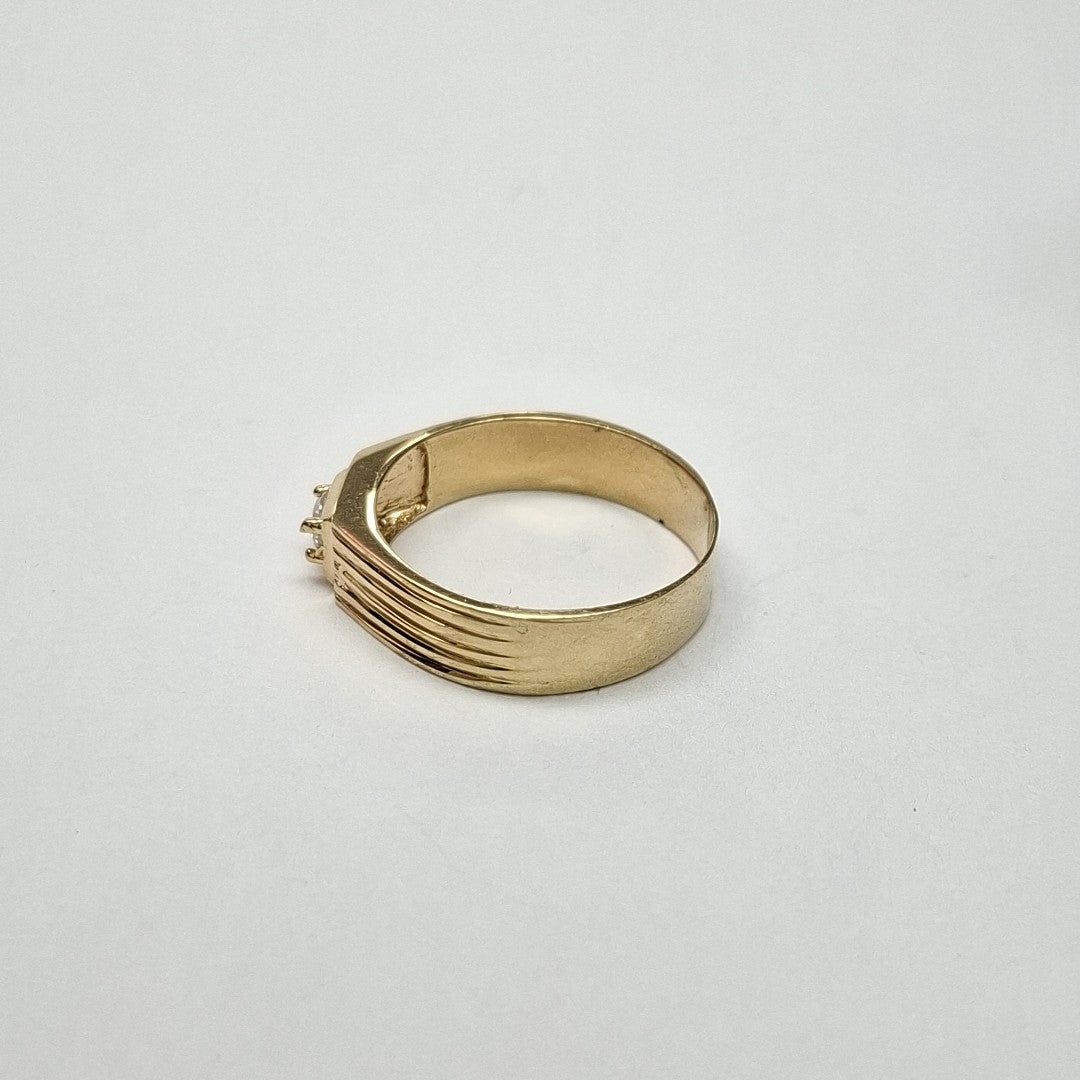 ANILLOS CON CIRCONIA 14K TALLA 10.5 3.9 GR (NUEVO)