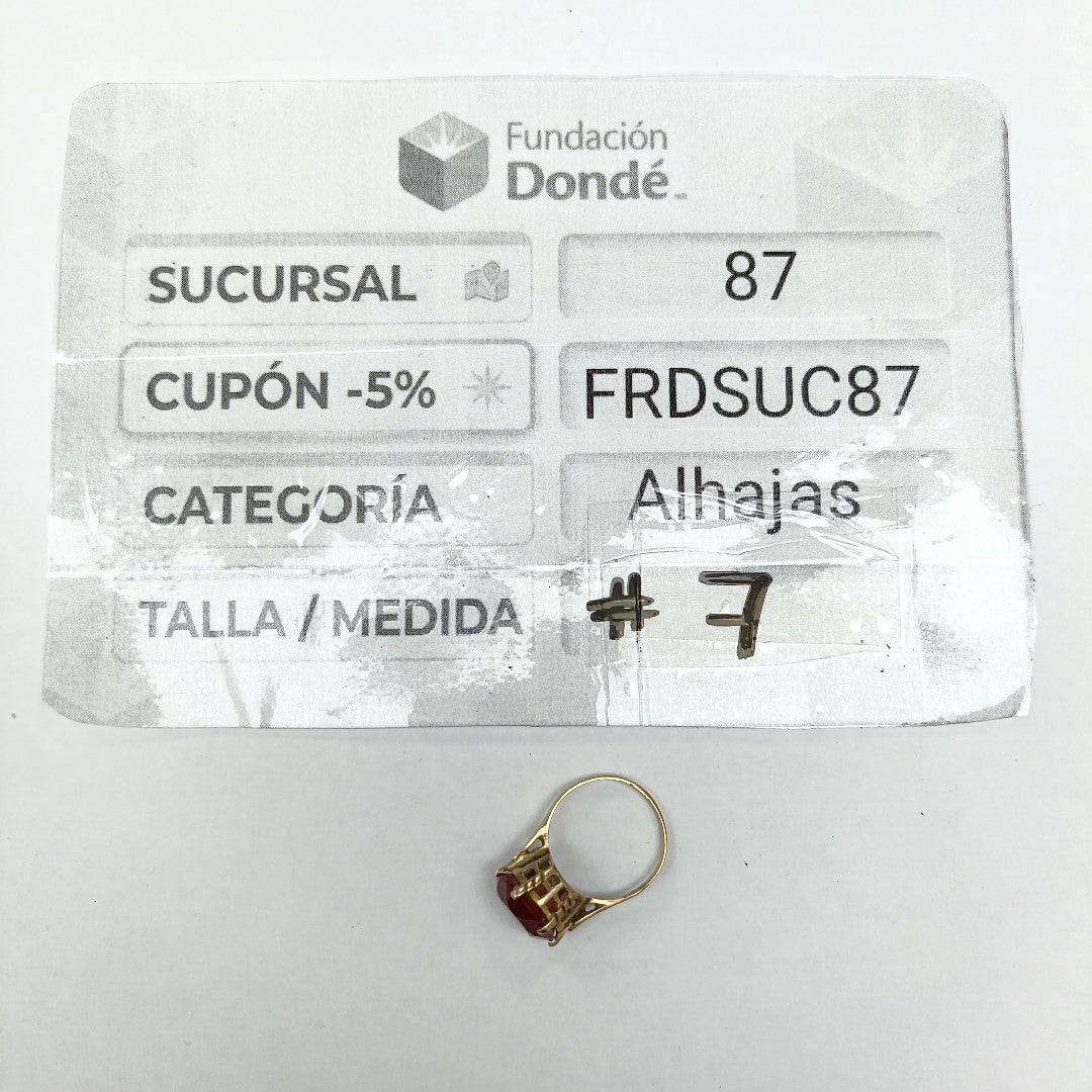 ANILLO ORO 8 K 3.1 GRMS (SEMINUEVO)