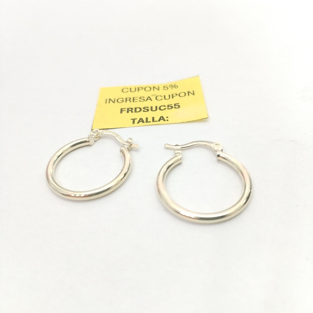 ARETES TEJIDO ARRACADAS LISAS 14K 1.2 GR (NUEVO)