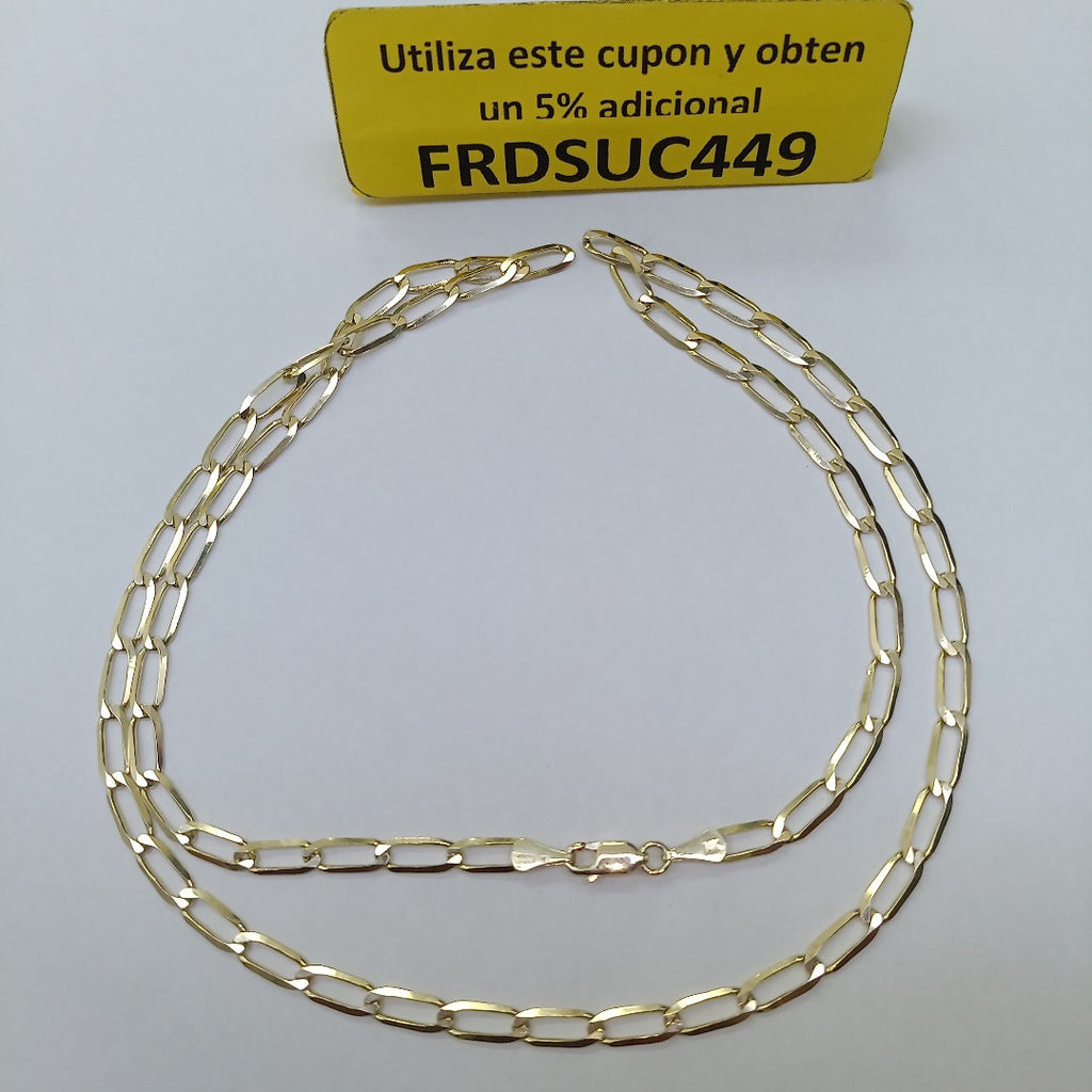 CADENA ESLABONES 14K 60 CM 10.7 GR (NUEVO)