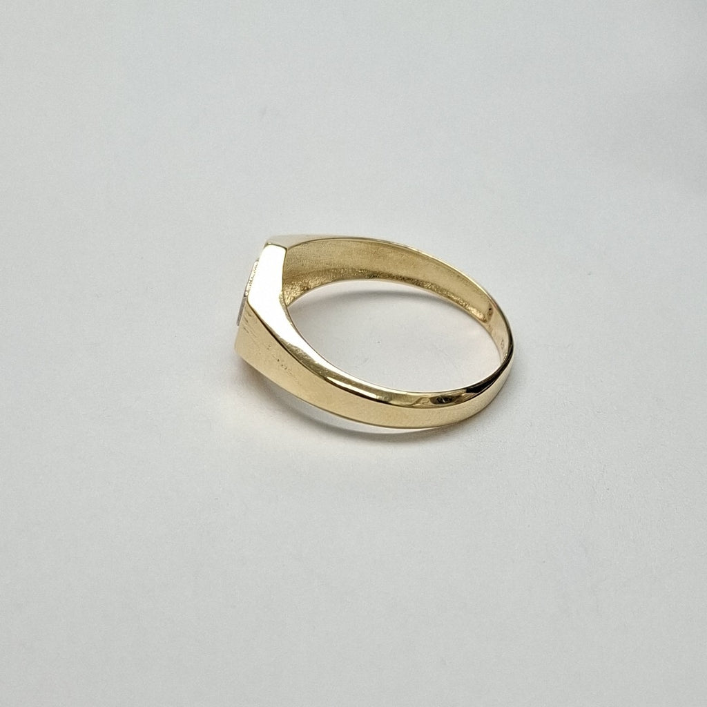 ANILLO C CIRCONIAS 14K 12 TALLA 3.8 GR (NUEVO)