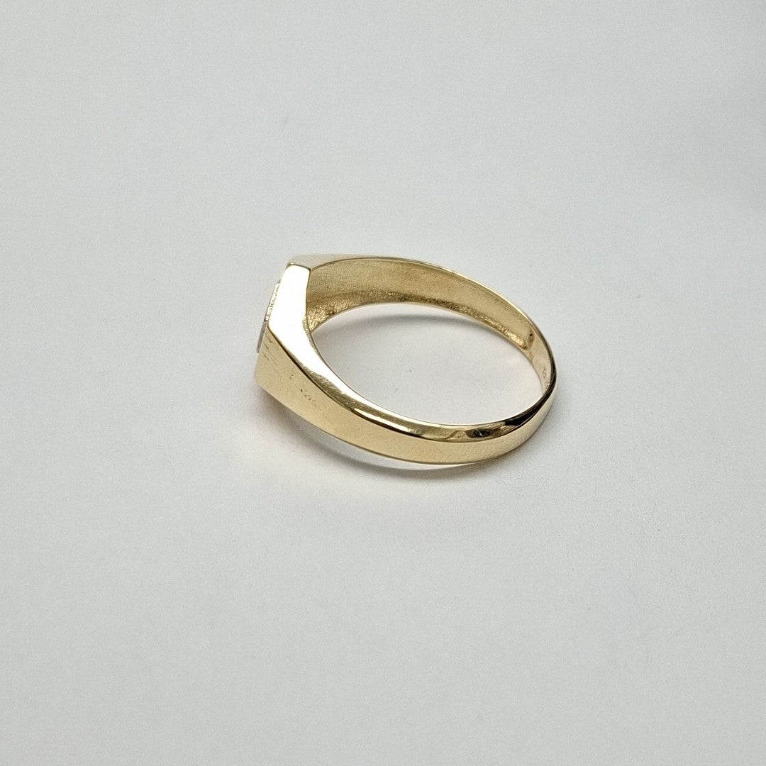 ANILLO C CIRCONIAS 14K 12 TALLA 3.8 GR (NUEVO)