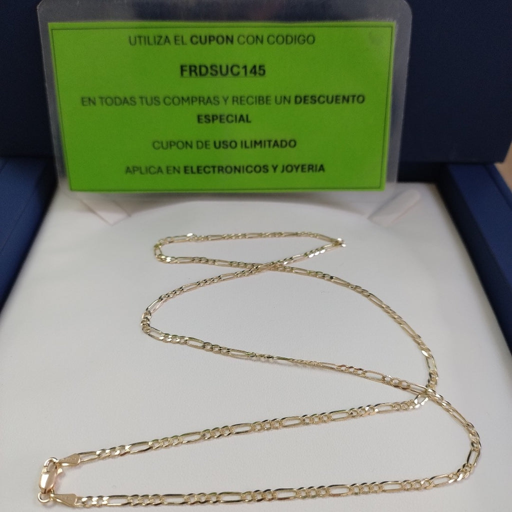 CADENA 3X1 14K 55 CM 4.9 GR (NUEVO)