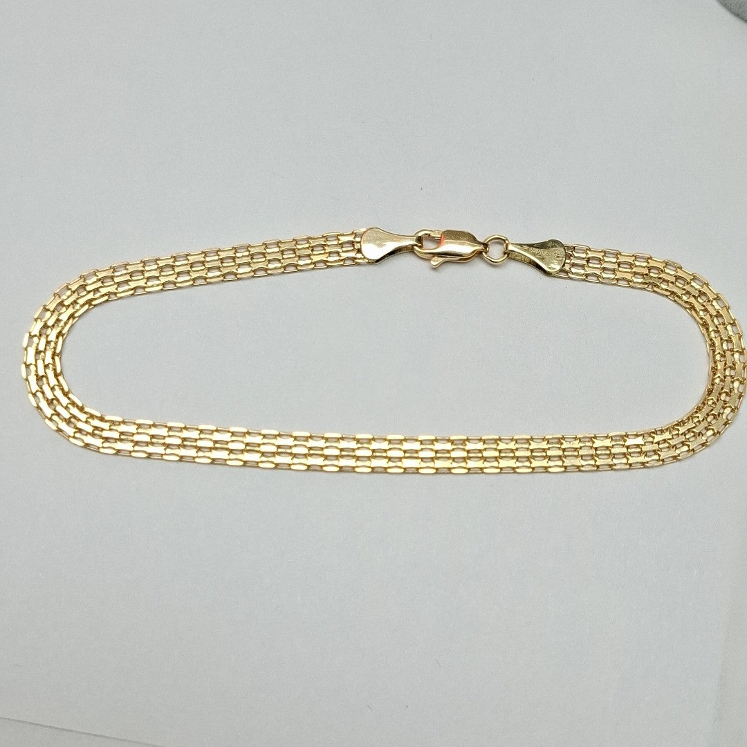 PULSERA ESPECIAL 10K 21 CM 4.5 GR (NUEVO)