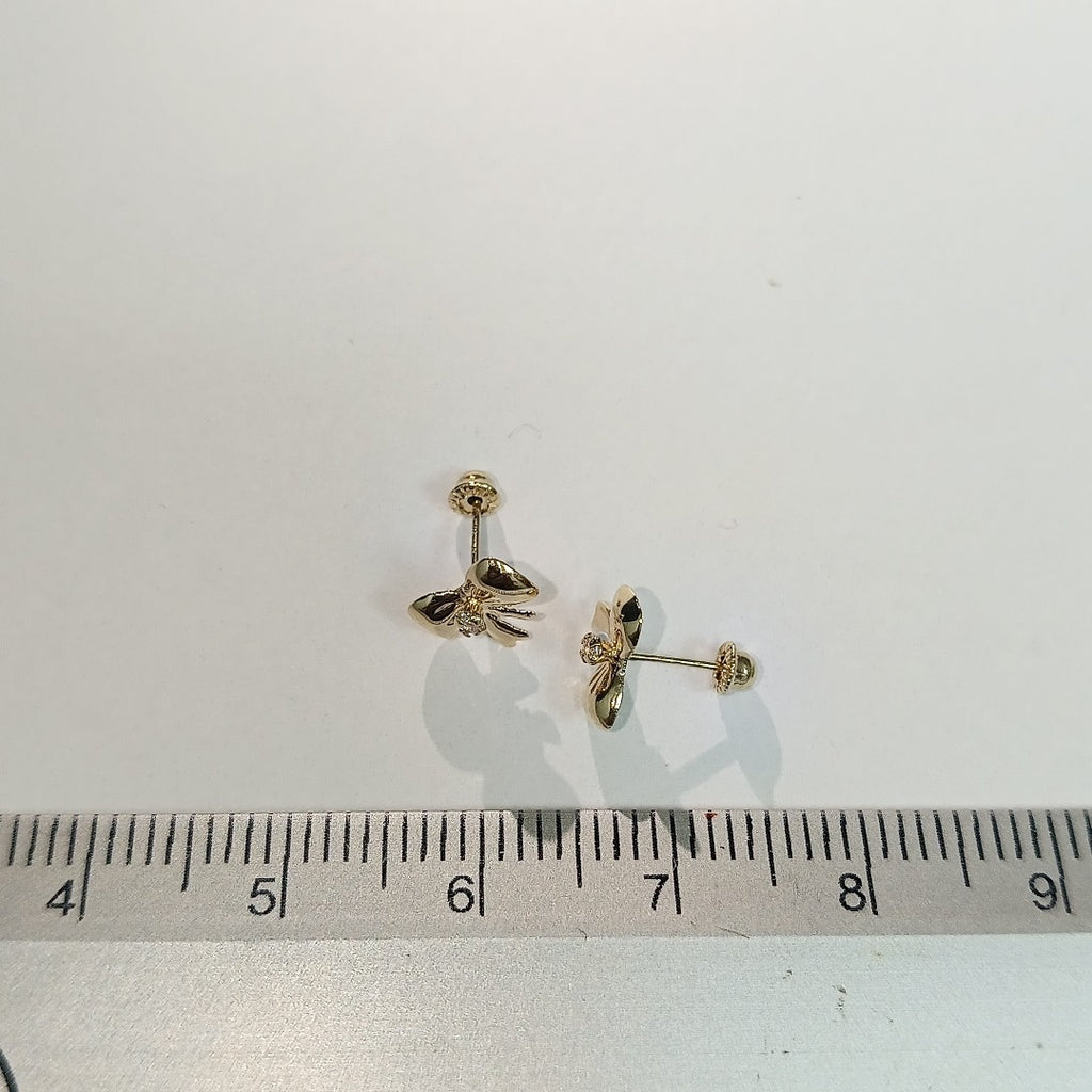 BROQUELES BROQUEL FIG MOÑO C CIRCONIA 14K 0.2441 GR (NUEVO)