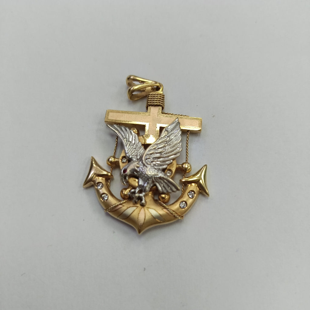 DIJE ORO COMBINADO 14 K 14,10 GRMS (SEMINUEVO)