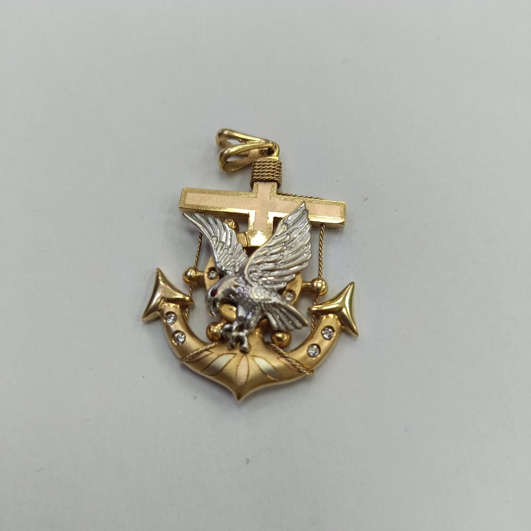 DIJE ORO COMBINADO 14 K 14,10 GRMS (SEMINUEVO)