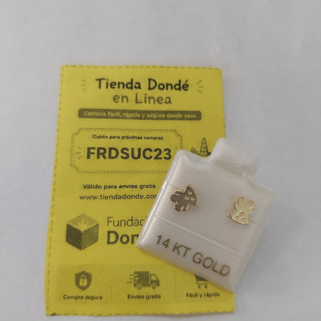 BROQUELES ORO 14K 0.8 (NUEVO)