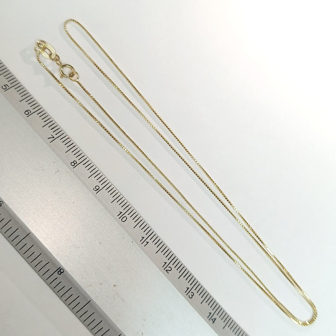 CADENA VENECIANO 14K 50 CM 1.6 GR (NUEVO)