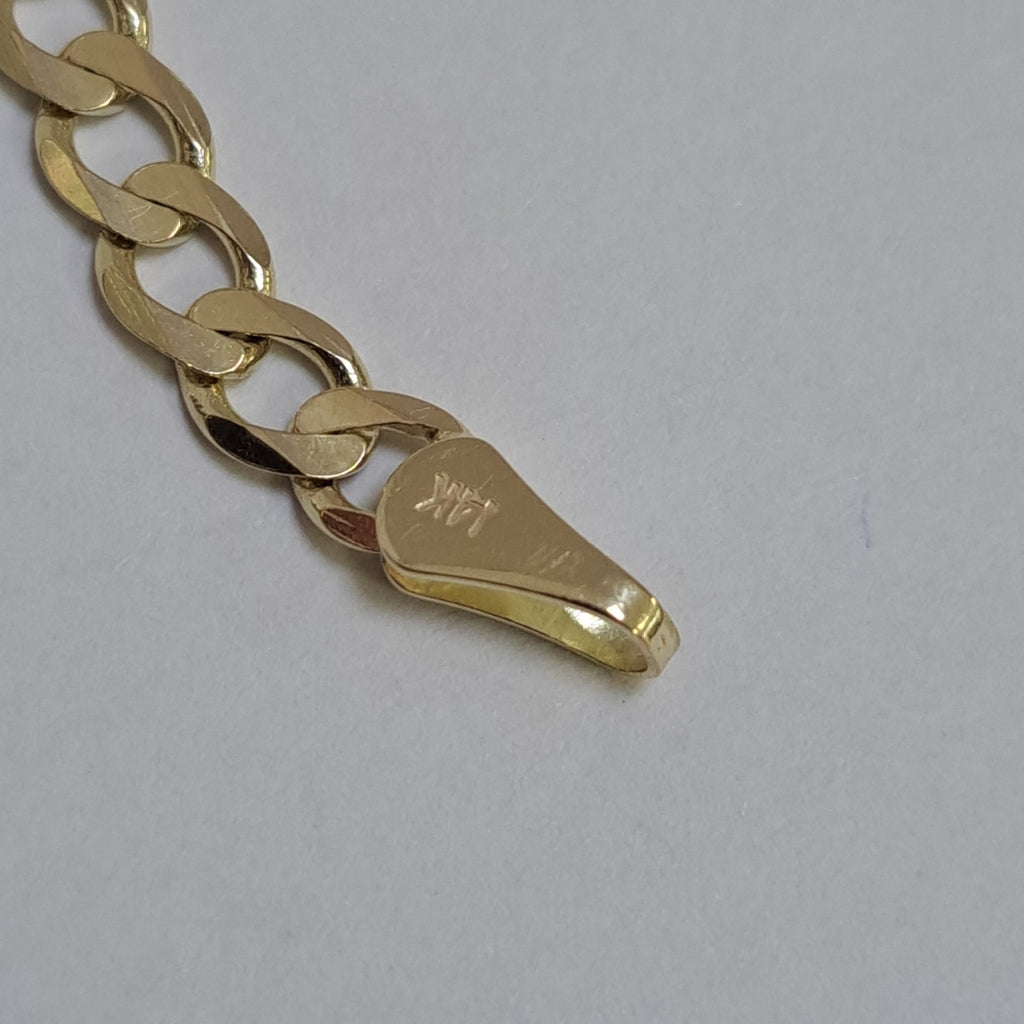 PULSERA BARBADA 14K 21 CM 5.1 GR (NUEVO)