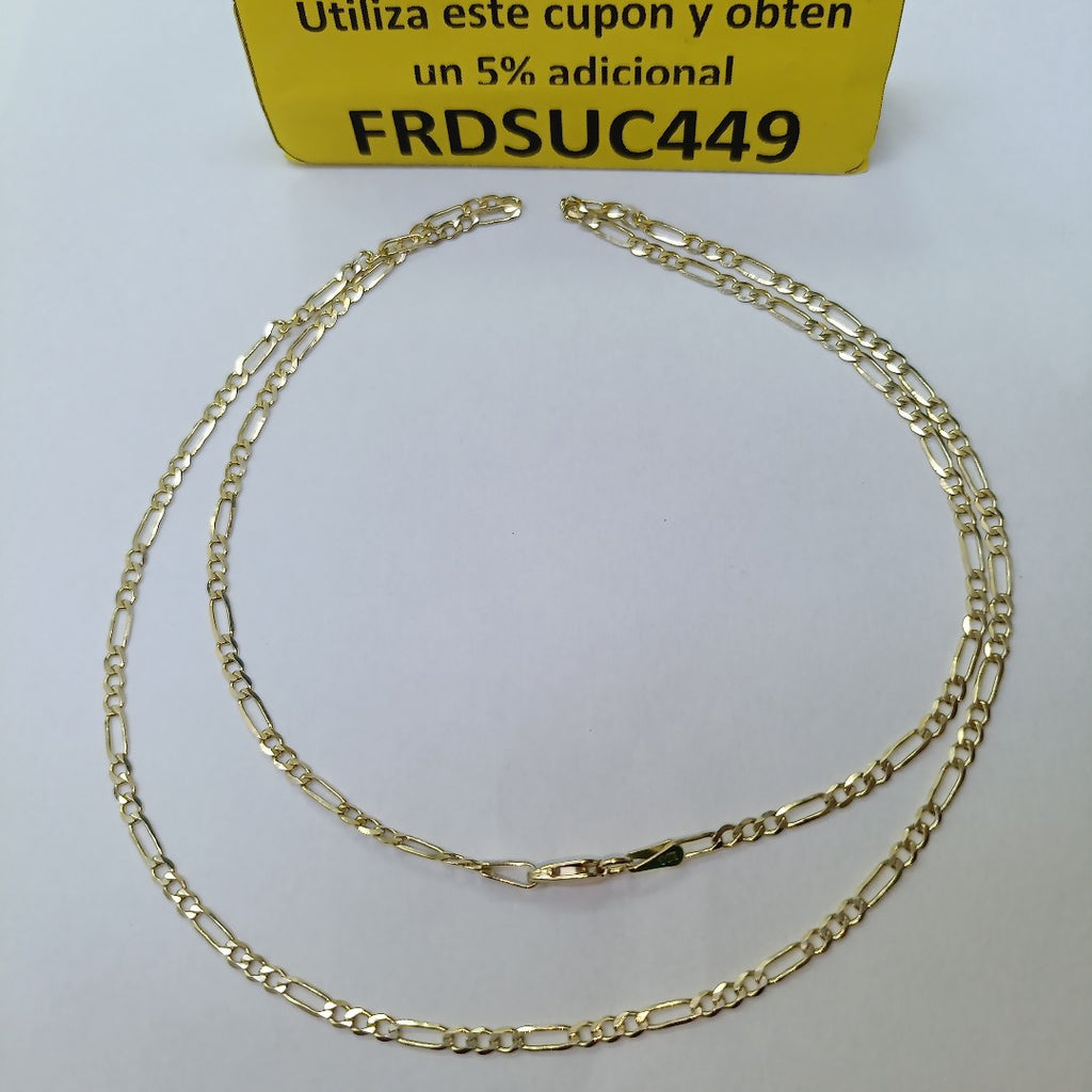 CADENA 3X1 14K 55 CM 4.8 GR (NUEVO)