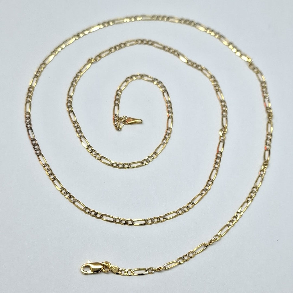 CADENA 3X1 DIAMANTADA 14K 60 CM 4.9 GR (NUEVO)