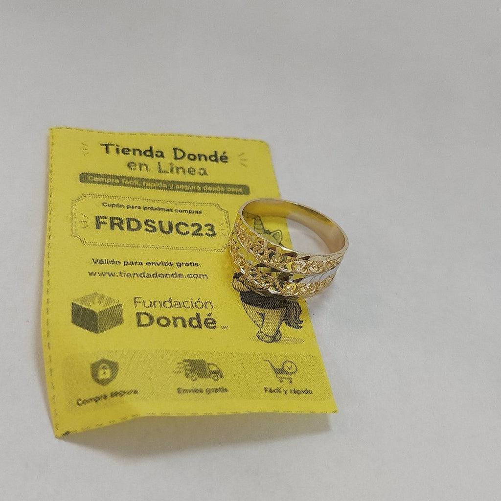 ANILLOS TIPO FILIGRANA 14K TALLA 8.5 2.9 GR (NUEVO)