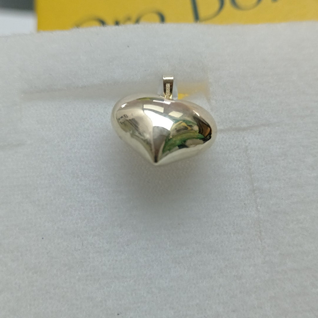 DIJE TEJIDO CORAZON LISO 14K 1.4 GR (NUEVO)