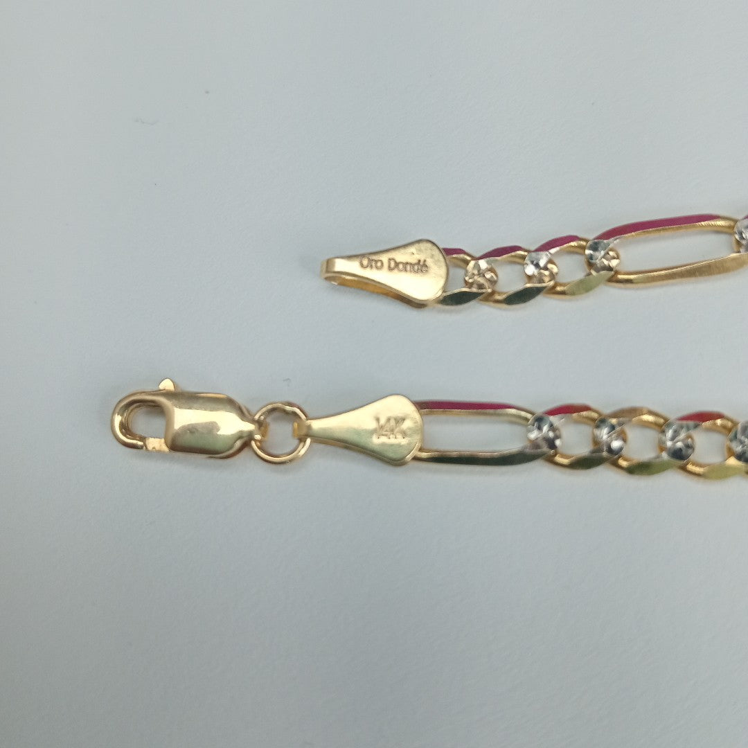 PULSERA 3X1 14K 18 CM 4 GR (NUEVO)