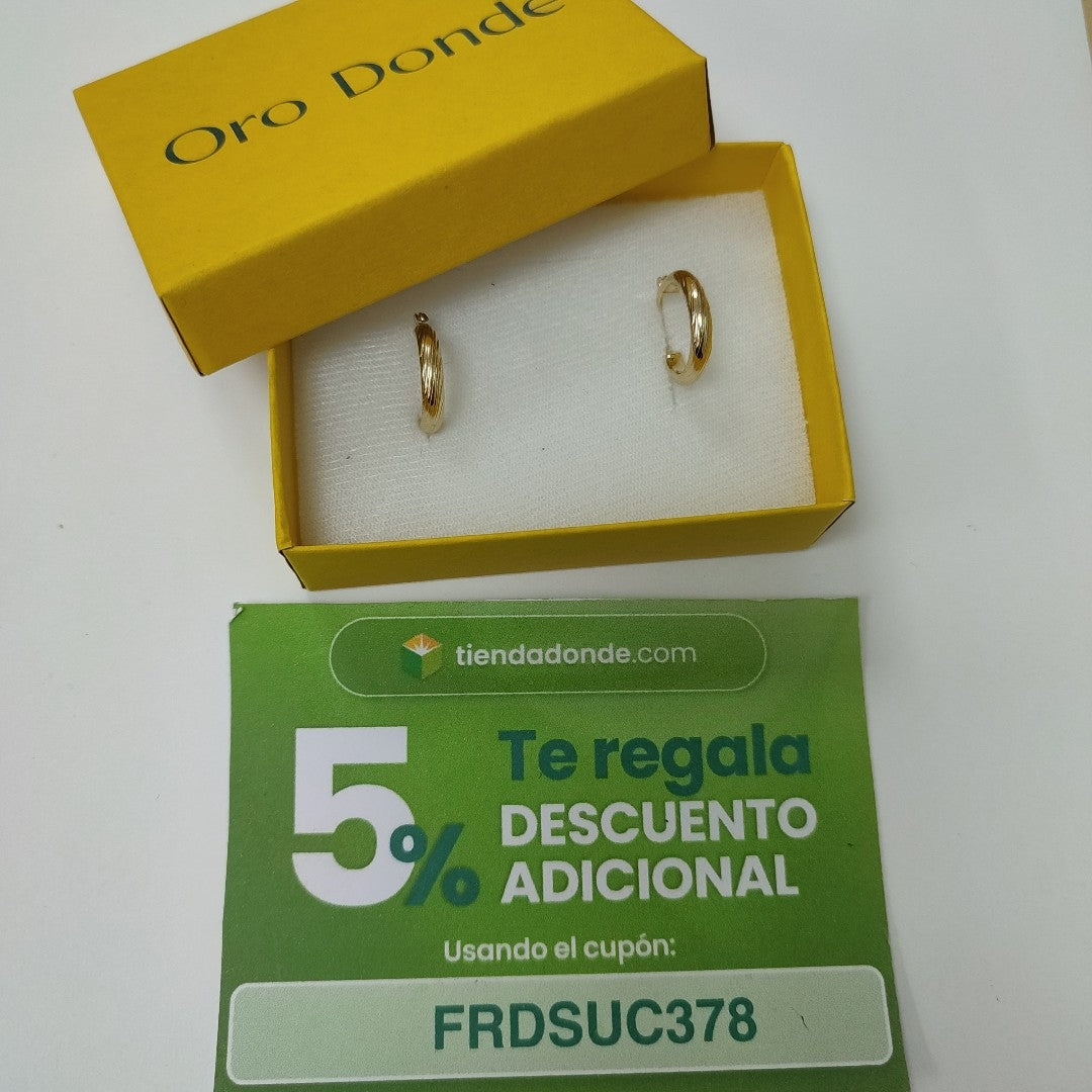 ARETES ARRACADA ASTRIADA 14K 1.6 GR (NUEVO)