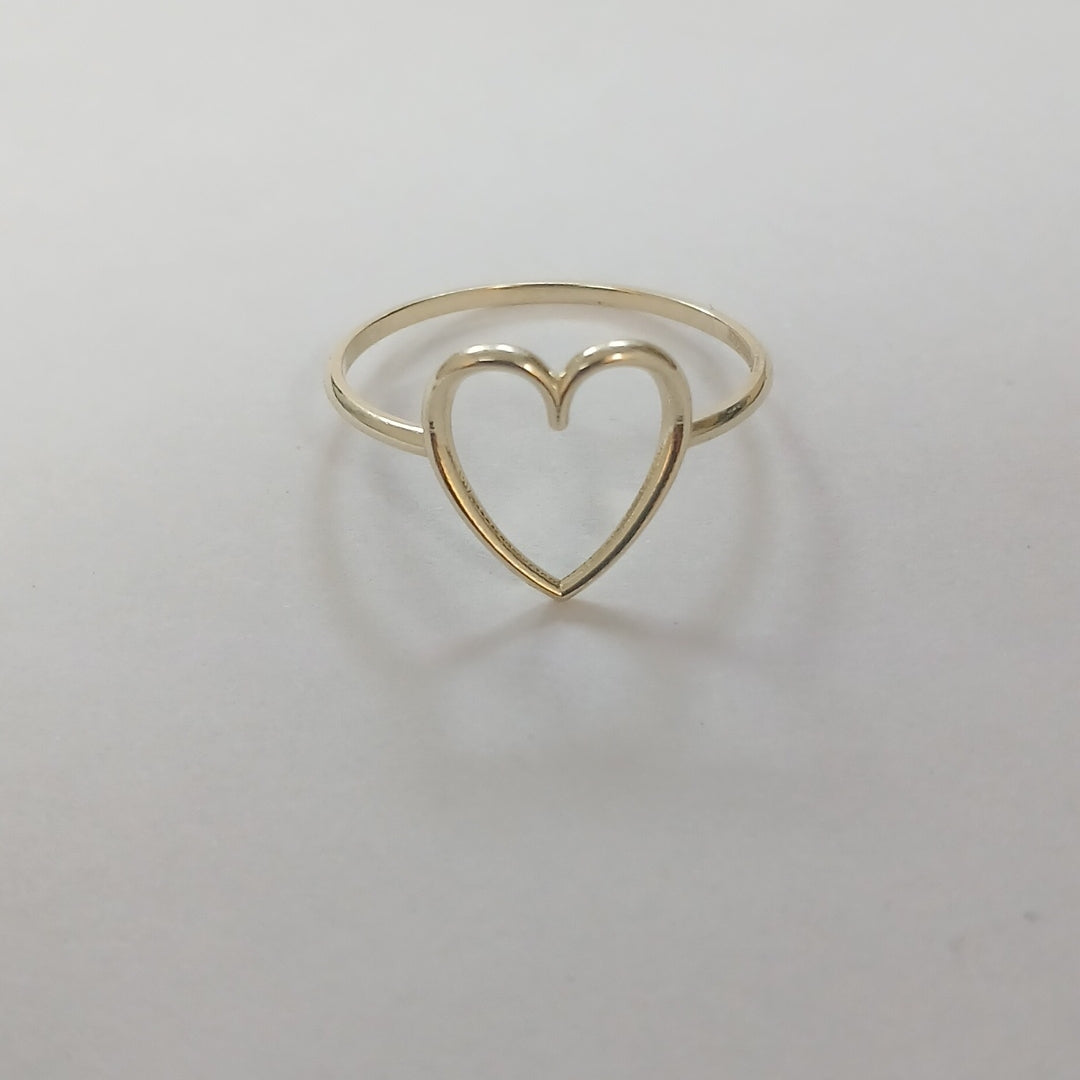 ANILLOS ANILLITO FIG CORAZON 10K TALLA 8 0.8 GR (NUEVO)
