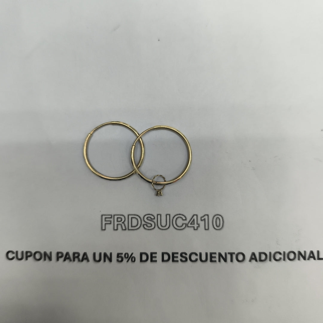 ARRACADAS PAR ORO 10 K 1.1 GRMS (SEMINUEVO)