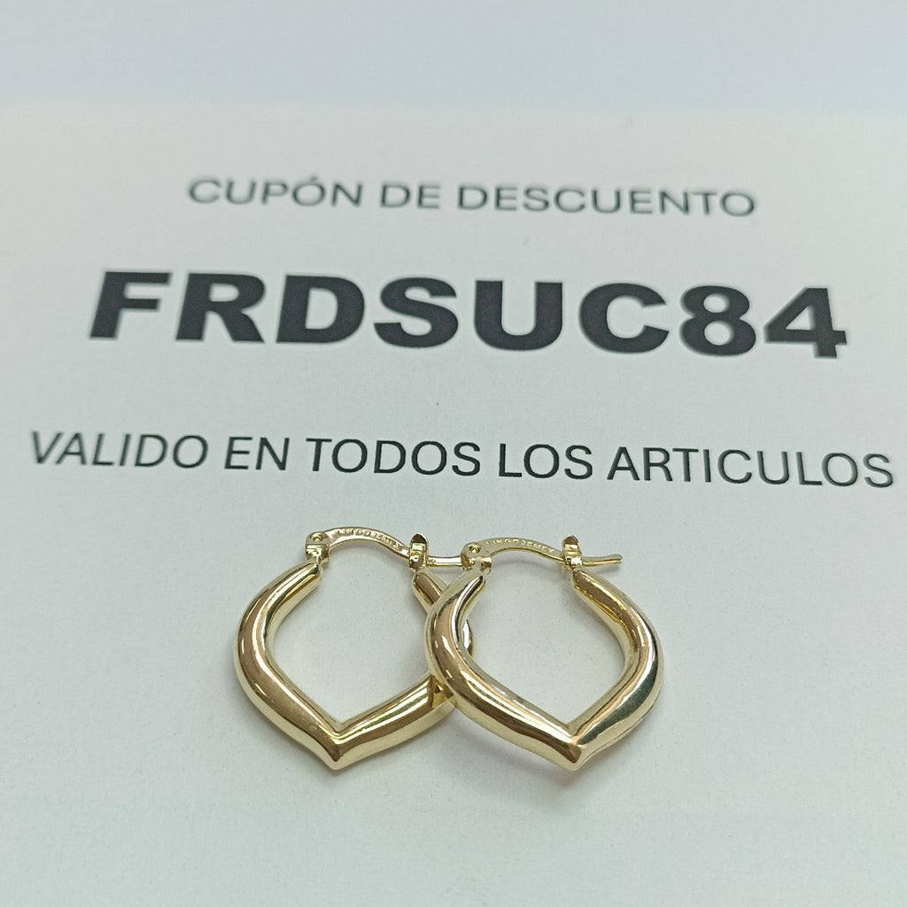 ARETES ARRACADAS 14K 2.2 GR (NUEVO)