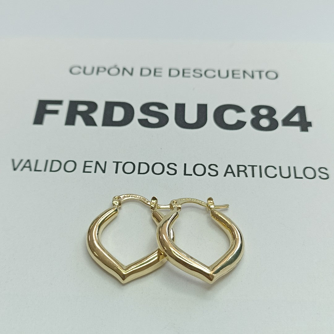 ARETES ARRACADAS 14K 2.2 GR (NUEVO)