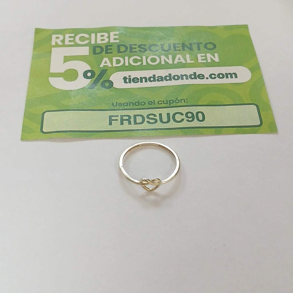 ANILLOS ANILLITO FIG CORAZON 10K TALLA 7 0.8 GR (NUEVO)