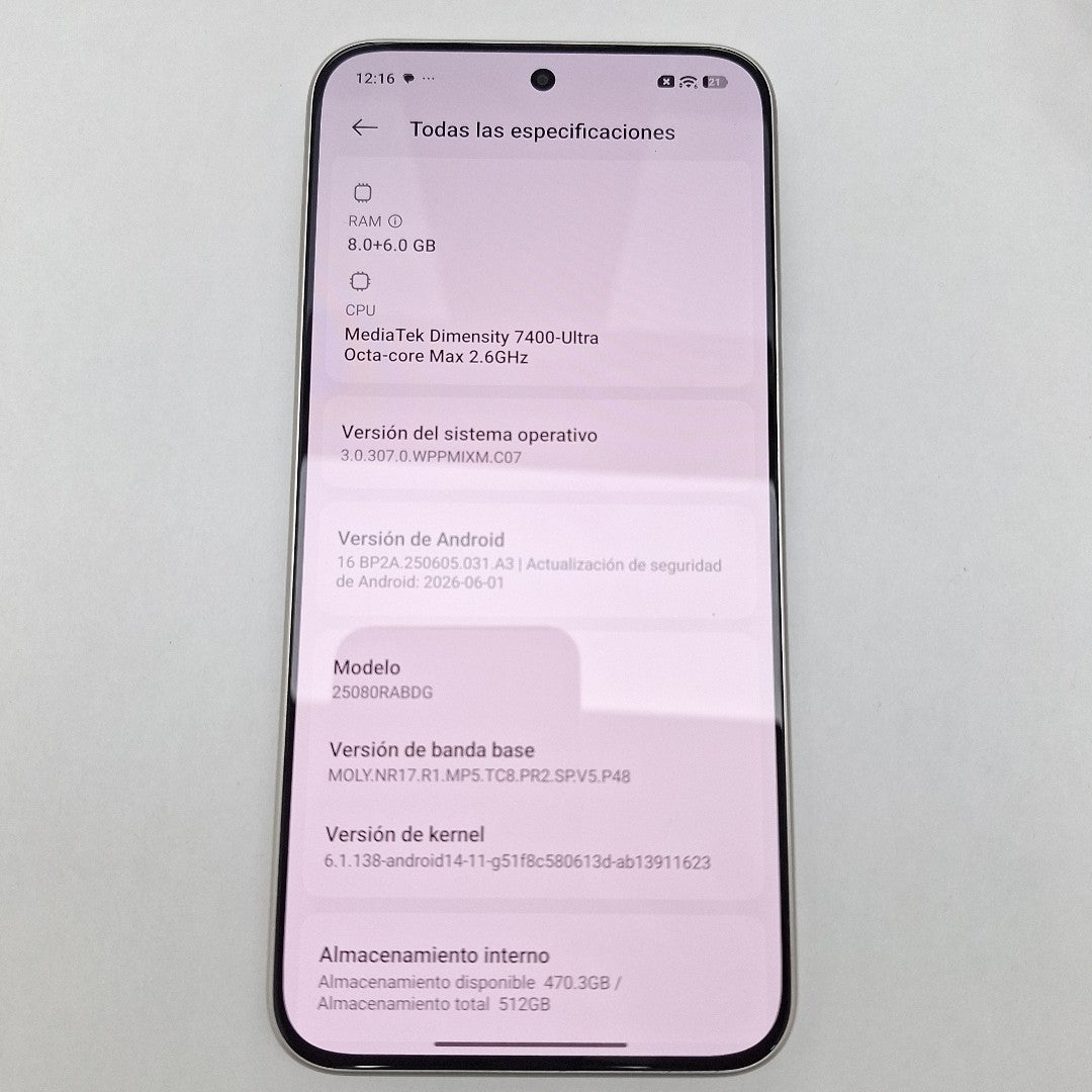 CELULAR XIAOMI REDMI NOTE 15 PRO 5G 25080RABDG (2026) 512 GB 8 GB RAM (SEMINUEVO)