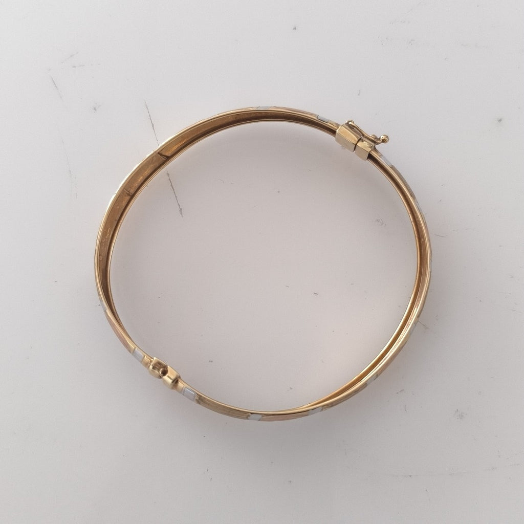 PULSERA RIGIDA ORO 14 K 7,40 GRMS (SEMINUEVO)