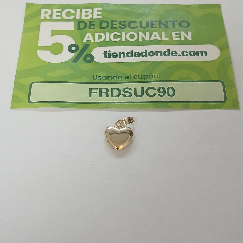 DIJE CORAZON 10K 0.7 GR (NUEVO)