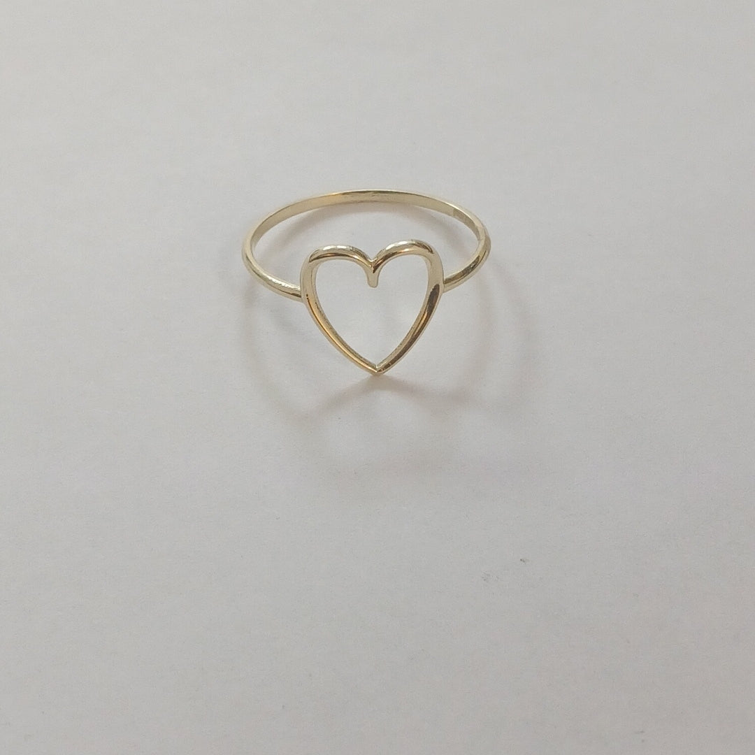ANILLOS ANILLITO FIG CORAZON 10K TALLA 8 0.8 GR (NUEVO)