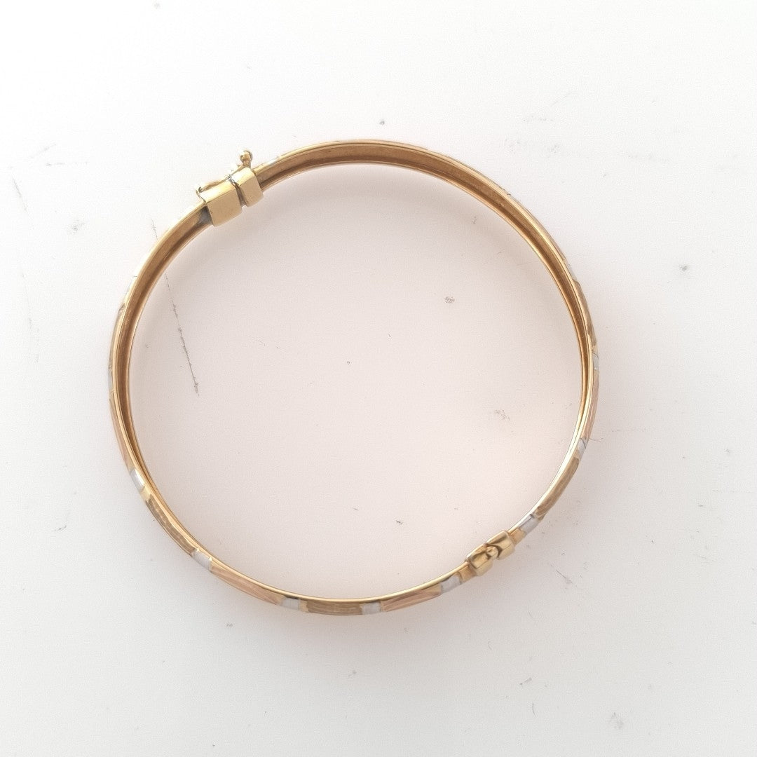 PULSERA RIGIDA ORO 14 K 7,60 GRMS (SEMINUEVO)