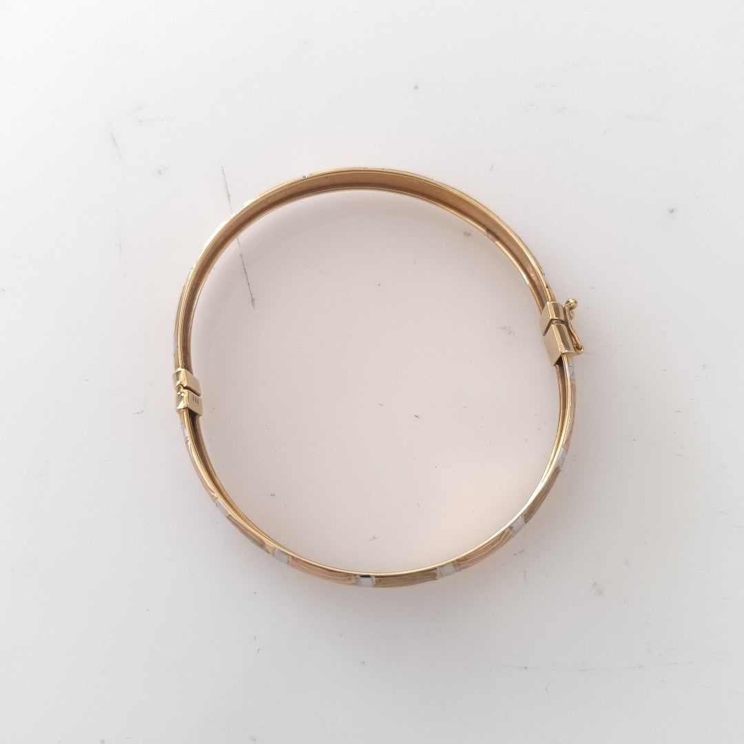 PULSERA RIGIDA ORO 14 K 7,50 GRMS (SEMINUEVO)
