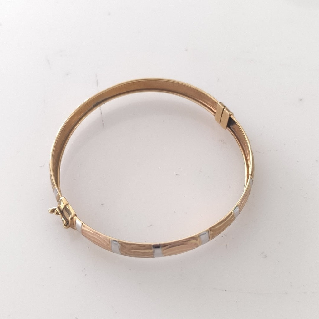 PULSERA RIGIDA ORO 14 K 7,50 GRMS (SEMINUEVO)