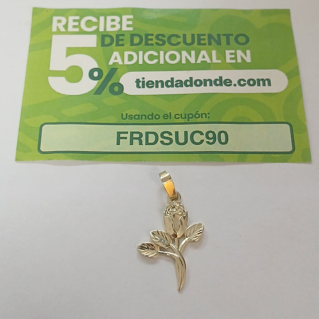 DIJE ROSA 10K 1.5 GR (NUEVO)