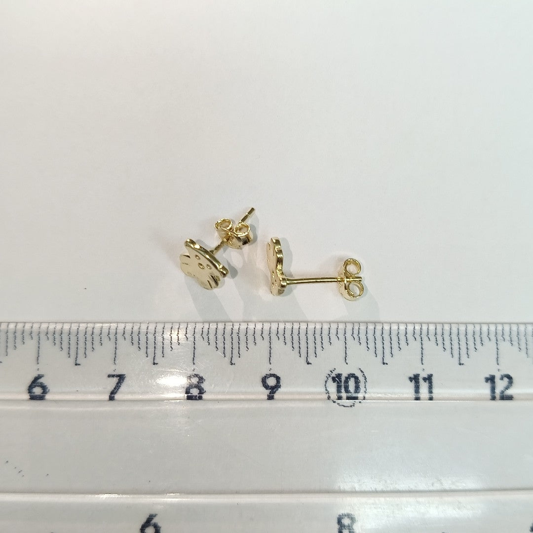 BROQUELES ORO 14K 1 (NUEVO)