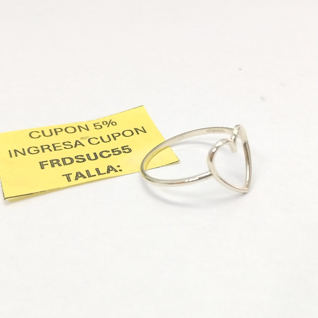 ANILLOS ANILLITO FIG CORAZON 10K TALLA 8 0.8 GR (NUEVO)