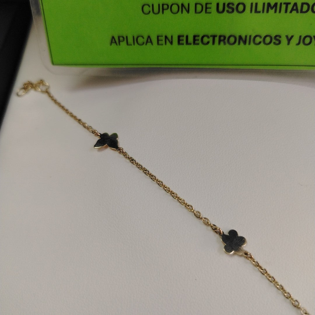 PULSERA ESPECIAL C FIGURAS 14K 18 CM 1.8 GR (NUEVO)