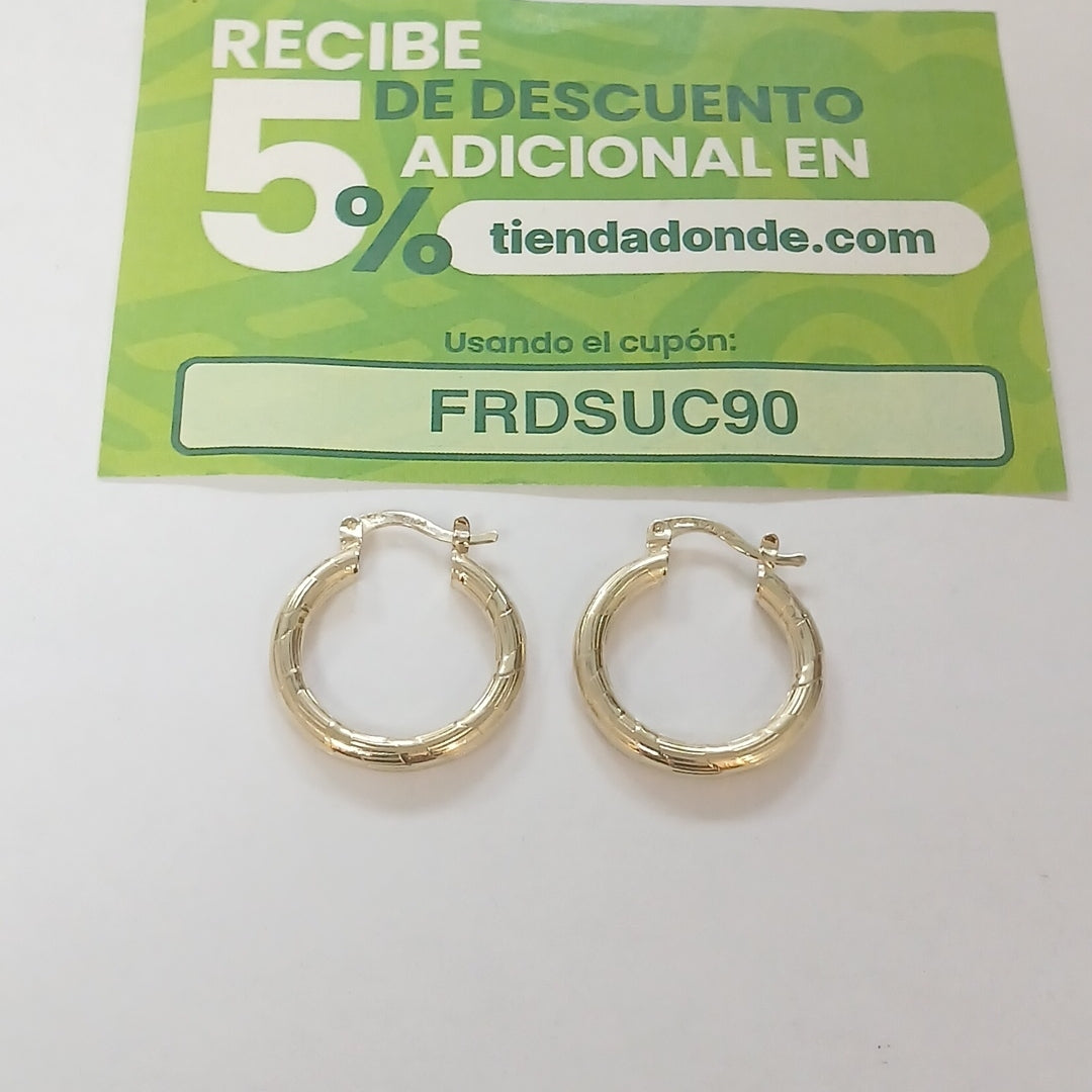 ARETES ARRACADAS 14K 2.6 GR (NUEVO)
