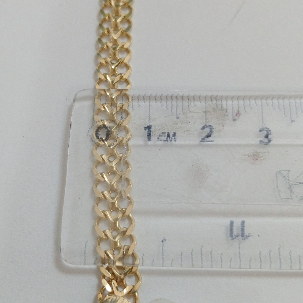 PULSERA TEJIDO ESCLAVA CHINO 14K 21 CM 10.4 GR (NUEVO)