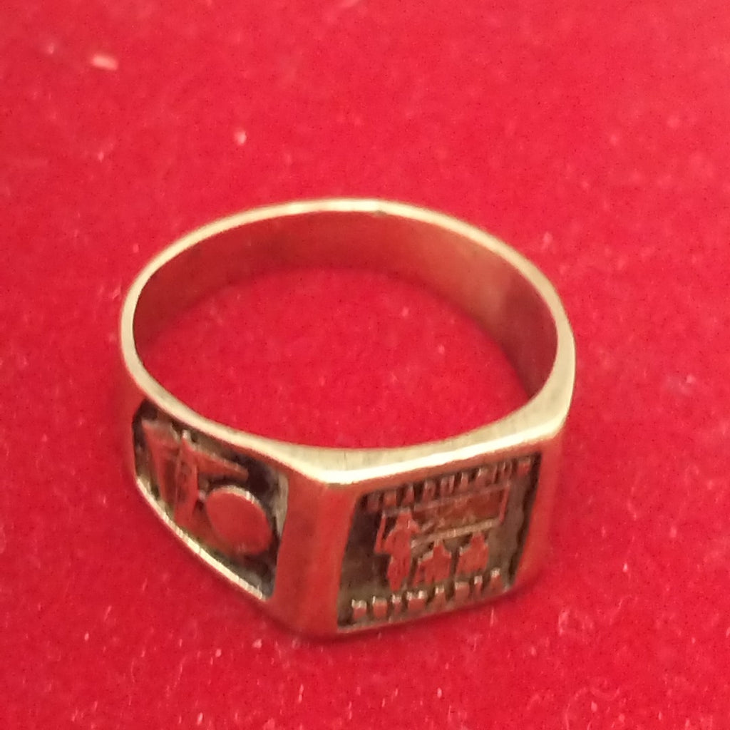 ANILLO DE GRADUACIÓN ORO MUY BAJO 8 K 3,00 GRMS (SEMINUEVO)