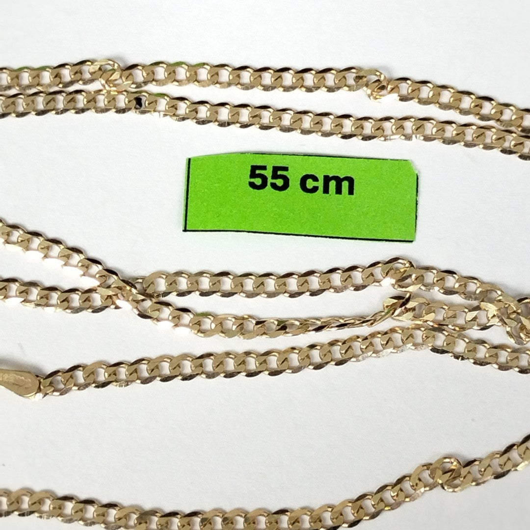 CADENA BARBADA 14K 55 CM 5.5 GR (NUEVO)