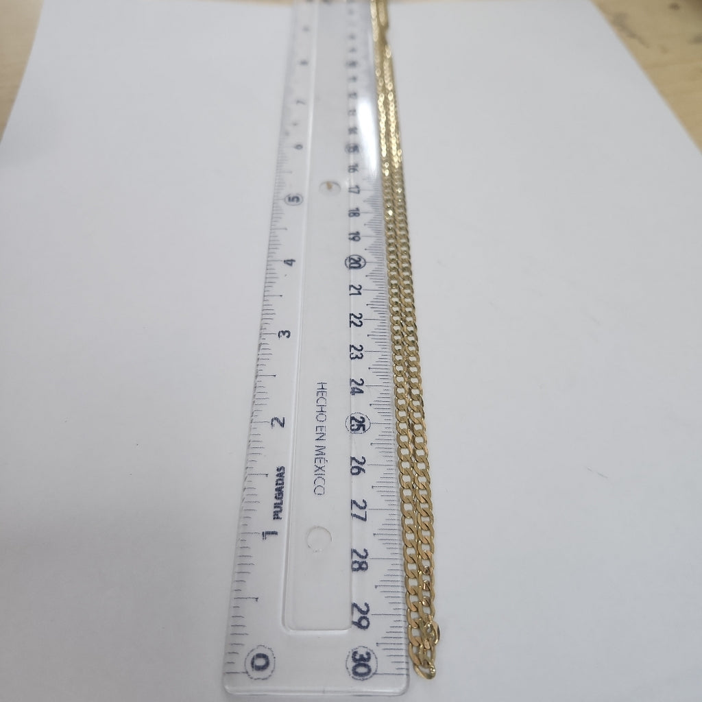 CADENA TEJIDO BARBADA 14K 60 CM 8.9 GR (NUEVO)