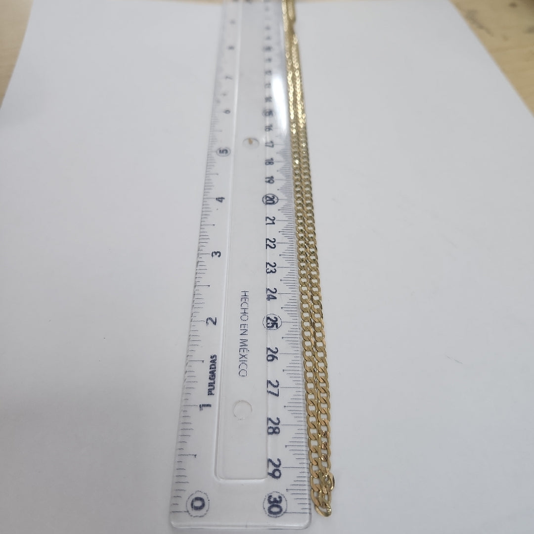 CADENA TEJIDO BARBADA 14K 60 CM 8.9 GR (NUEVO)