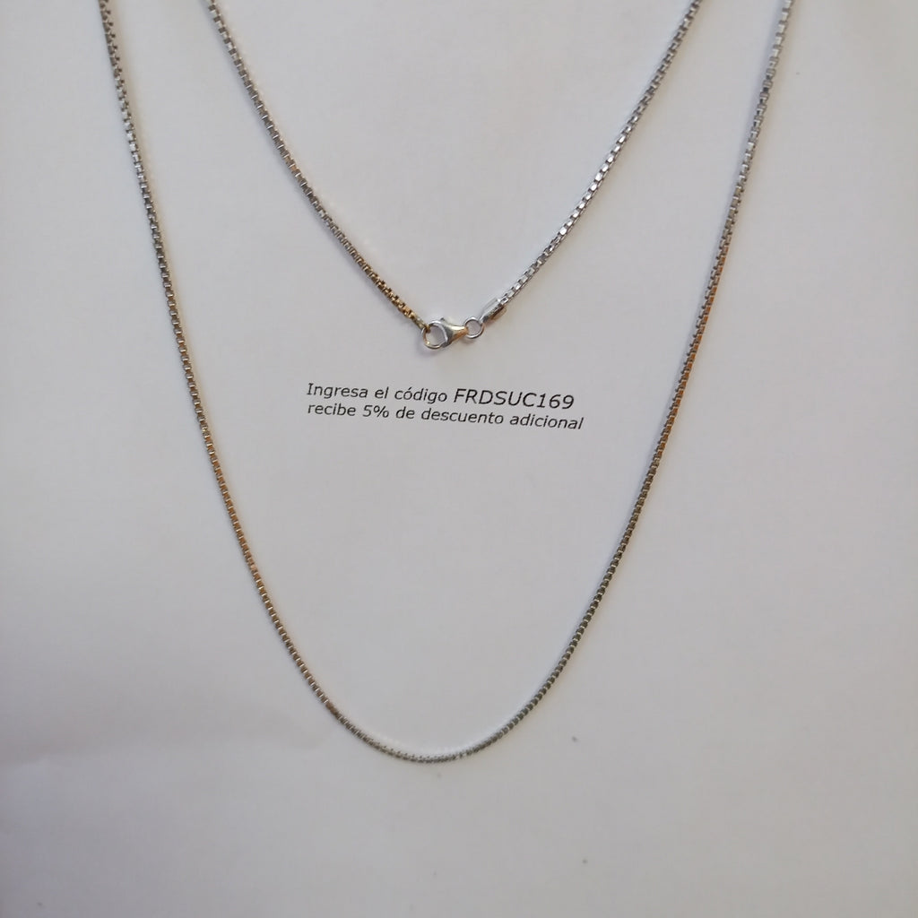 CADENA ORO BLANCO 10 K 2,20 GRMS (SEMINUEVO)