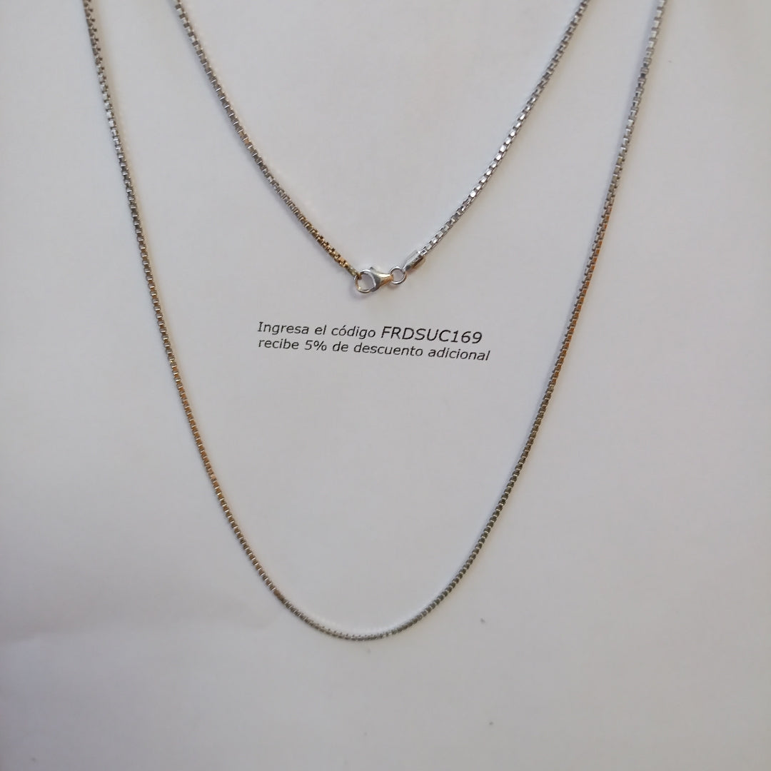 CADENA ORO BLANCO 10 K 2,20 GRMS (SEMINUEVO)