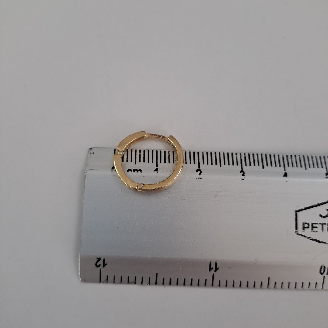 ARETES ARRACADAS C CIRCONIAS 14K 2.3 GR (NUEVO)