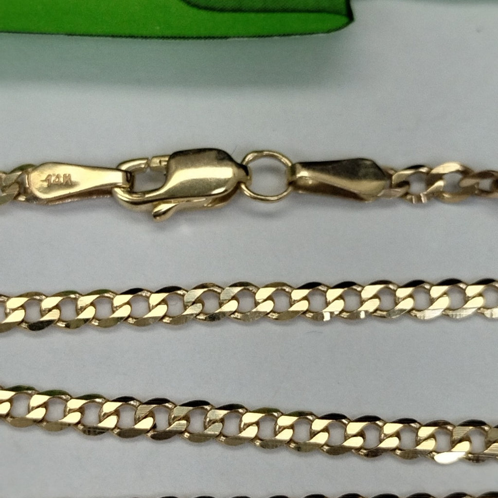 CADENA BARBADA 14K 55 CM 5.6 GR (NUEVO)