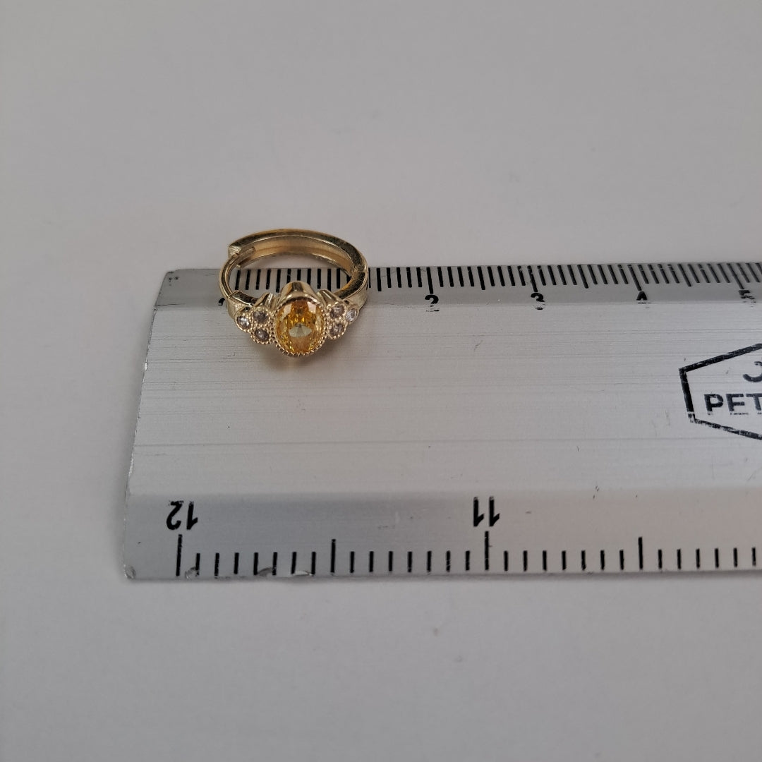 ARETES ARRACADAS CON CIRCONIAS Y PDRAS COL 14K 3.2 GR (NUEVO)